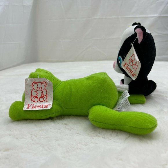 2 Fiesta 7" Plush Stuffed Toys Rose Skunk and Lay Down Floppy Frog - Picture 7 of 12